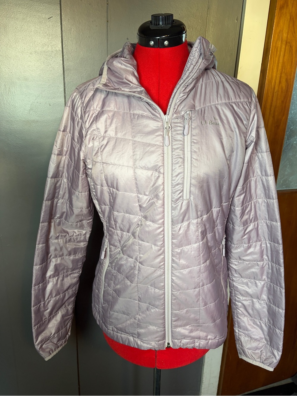 L.L. Bean Women's Quilted Hooded Puffer Jacket - Light Lavender